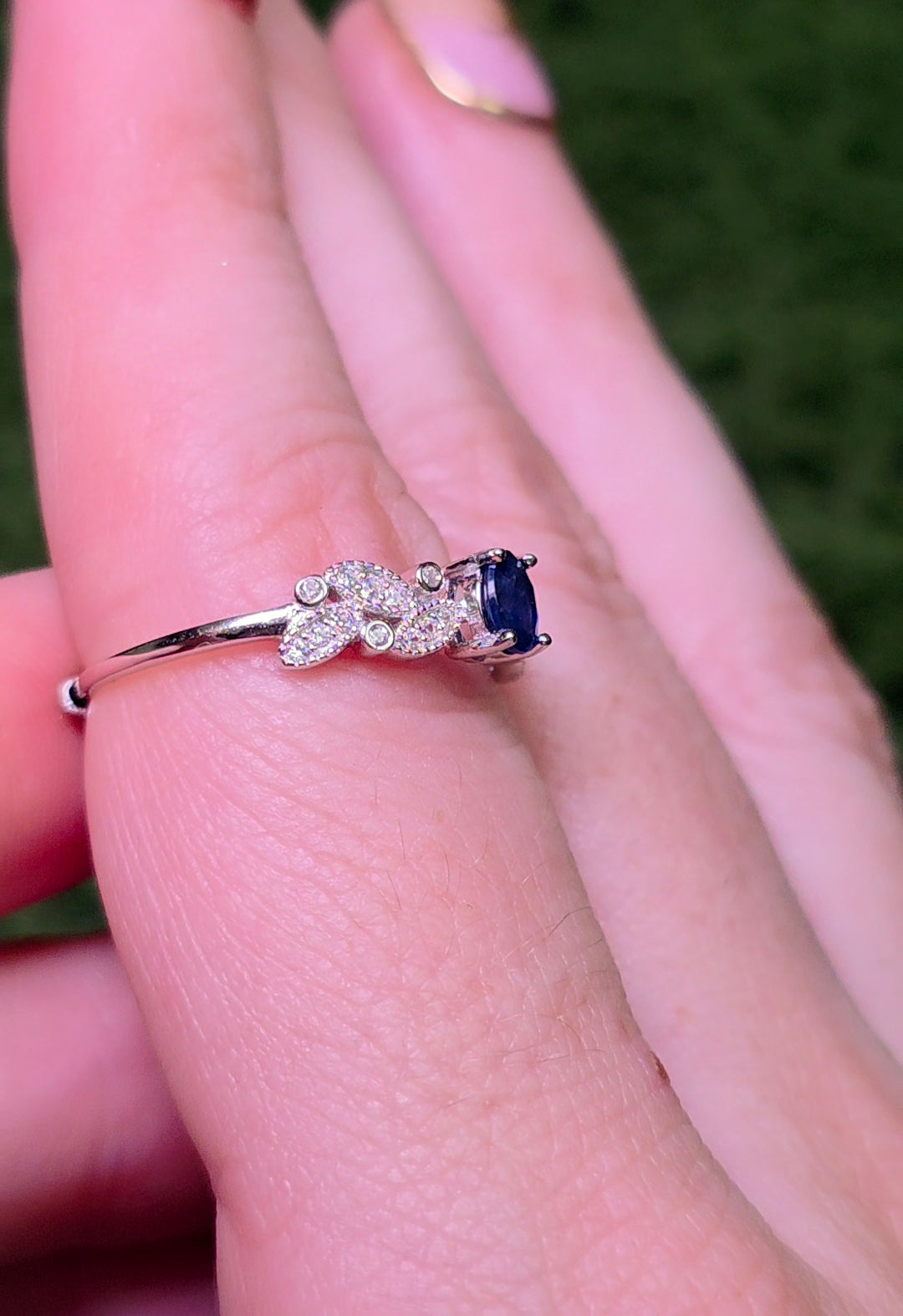 Dainty Sapphire Ring B