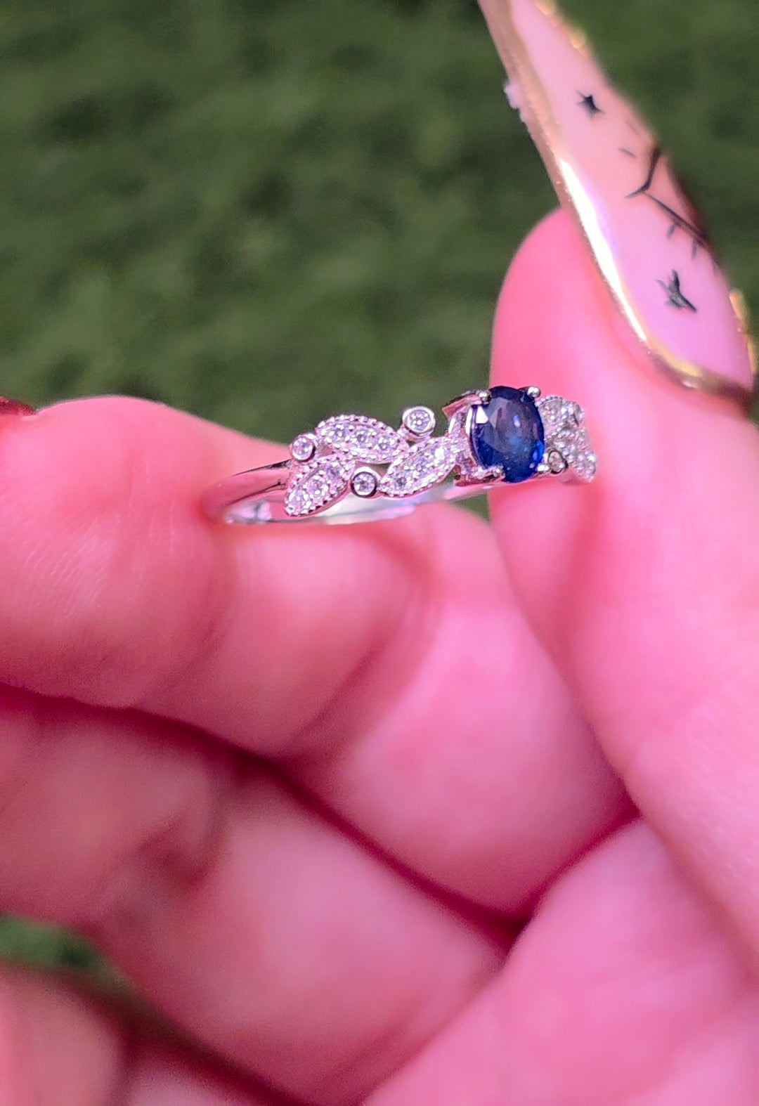 Dainty Sapphire Ring B