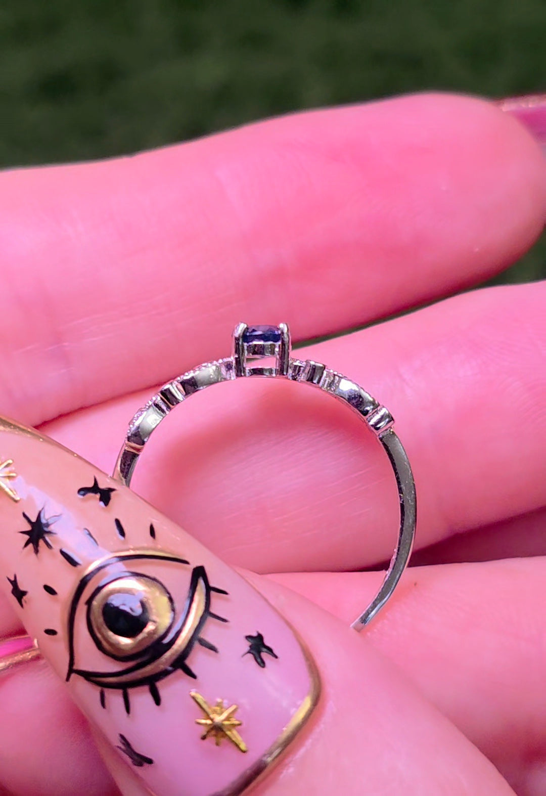 Dainty Sapphire Ring B