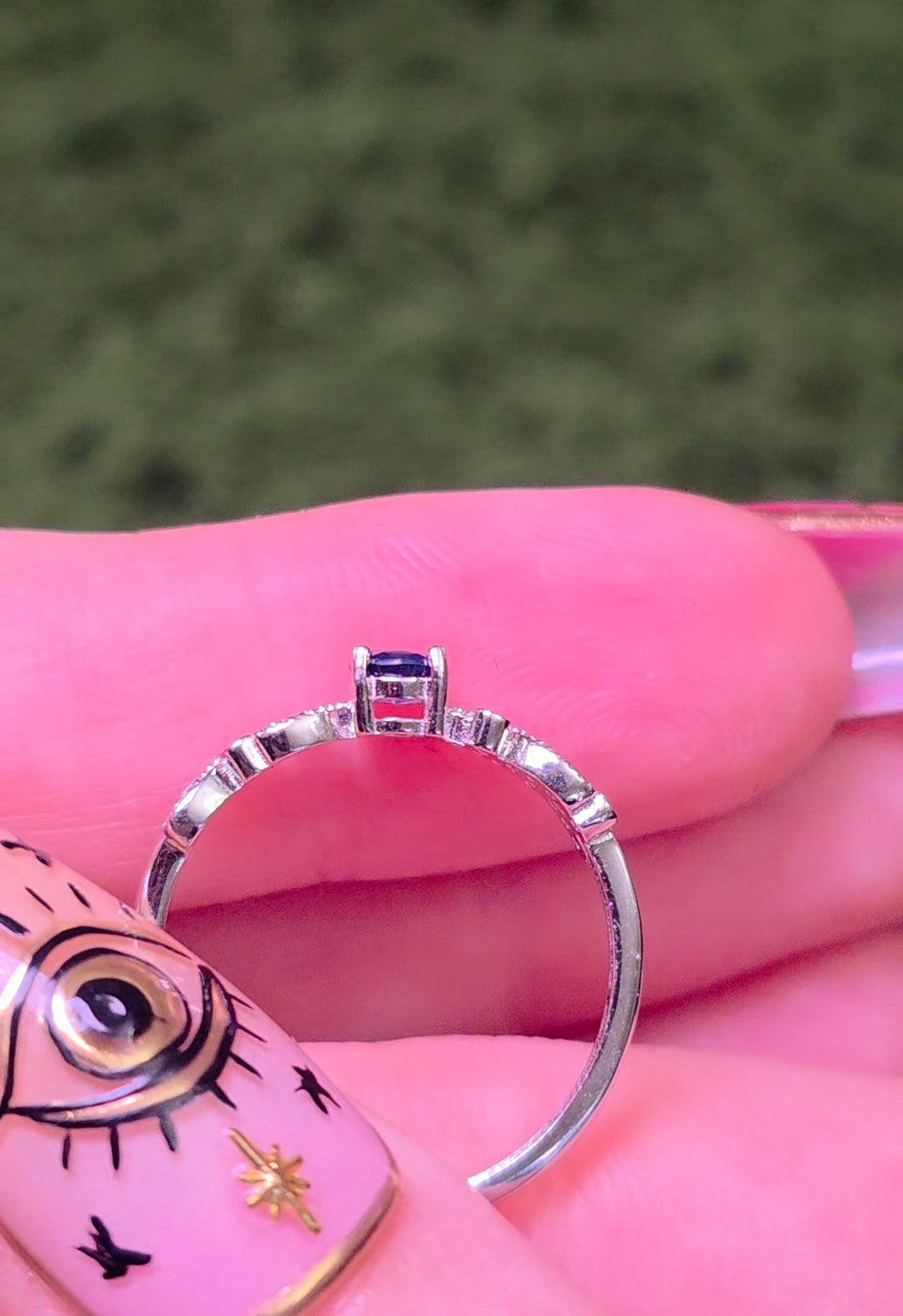 Dainty Sapphire Ring B