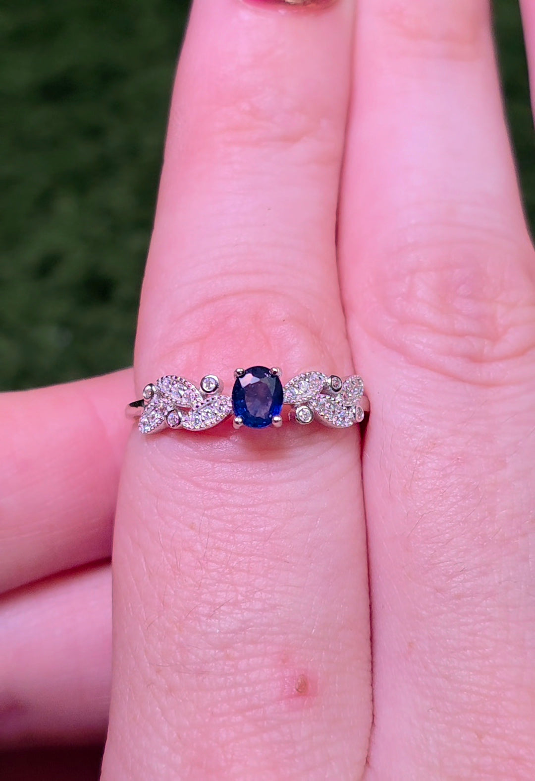 Dainty Sapphire Ring B