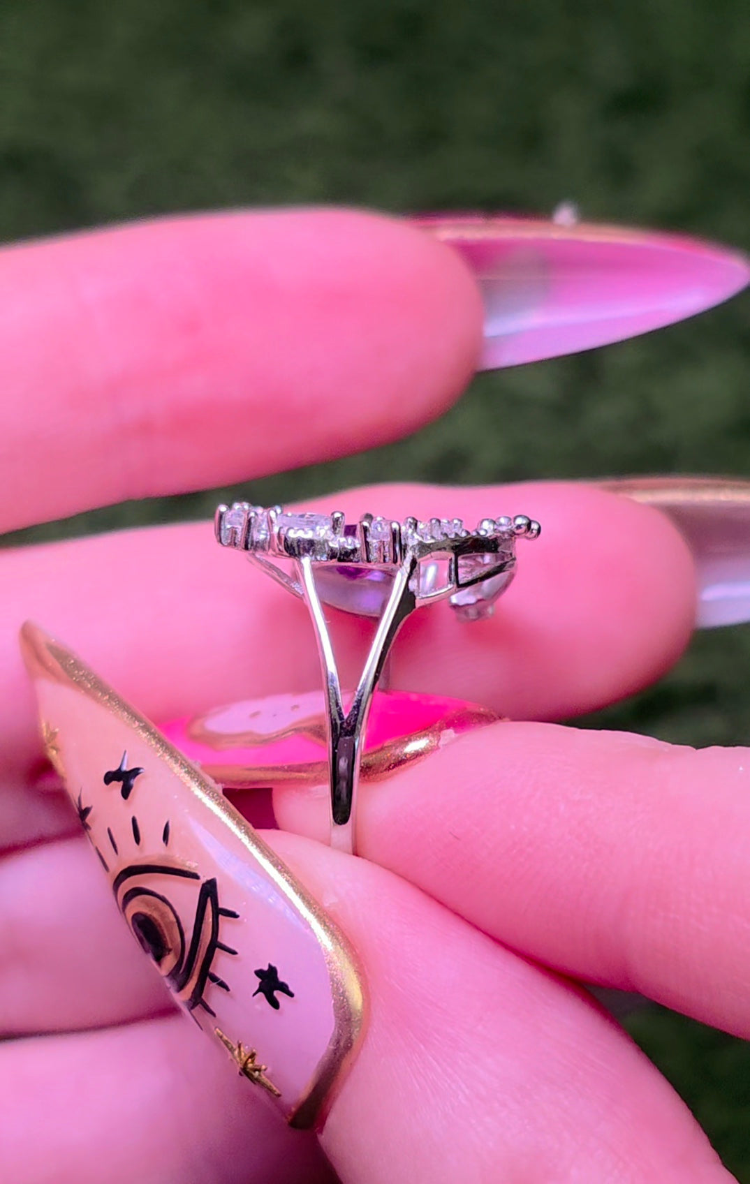 Amethyst Celestial Love Ring