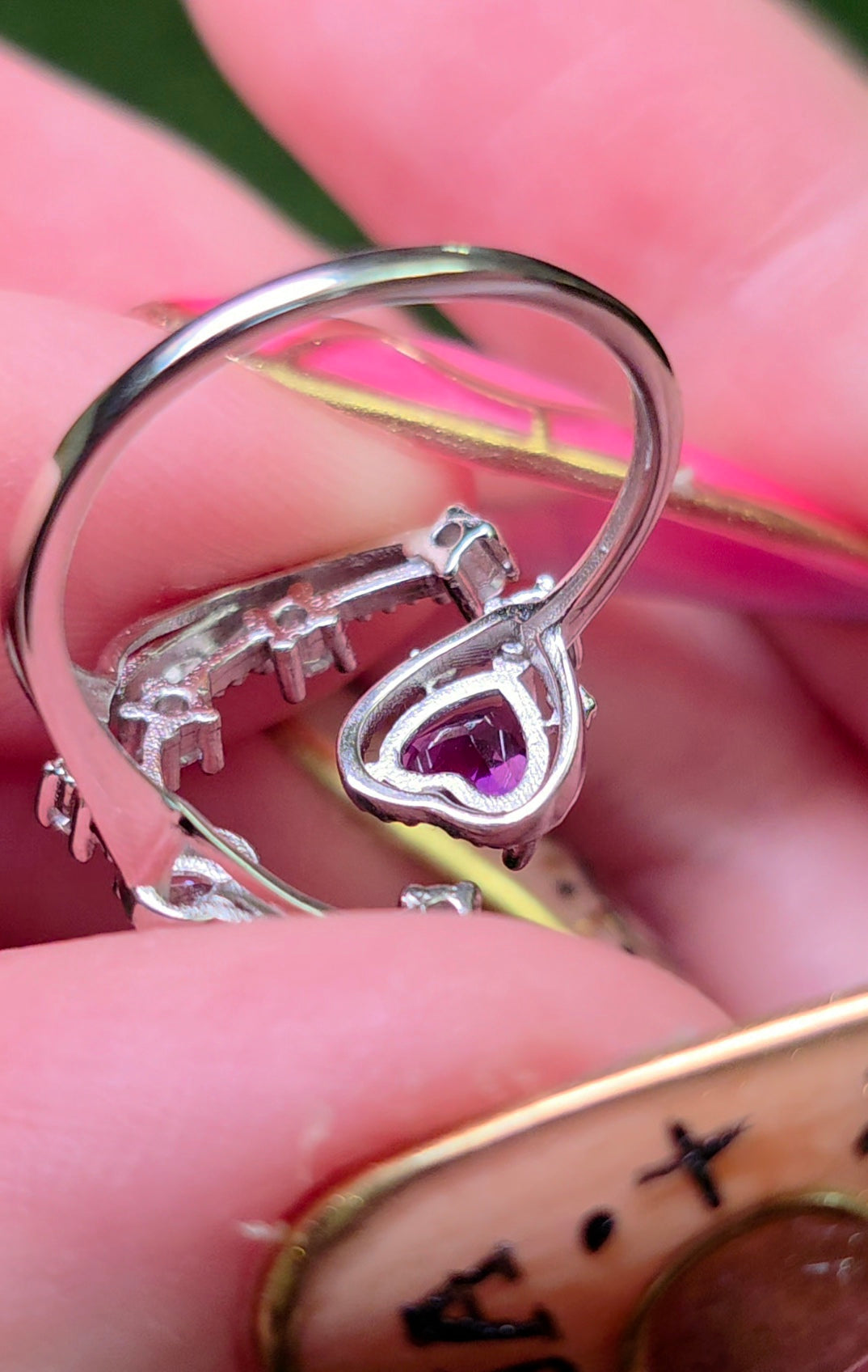Amethyst Celestial Love Ring