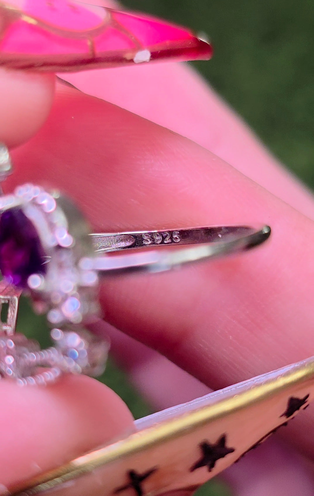 Amethyst Celestial Love Ring