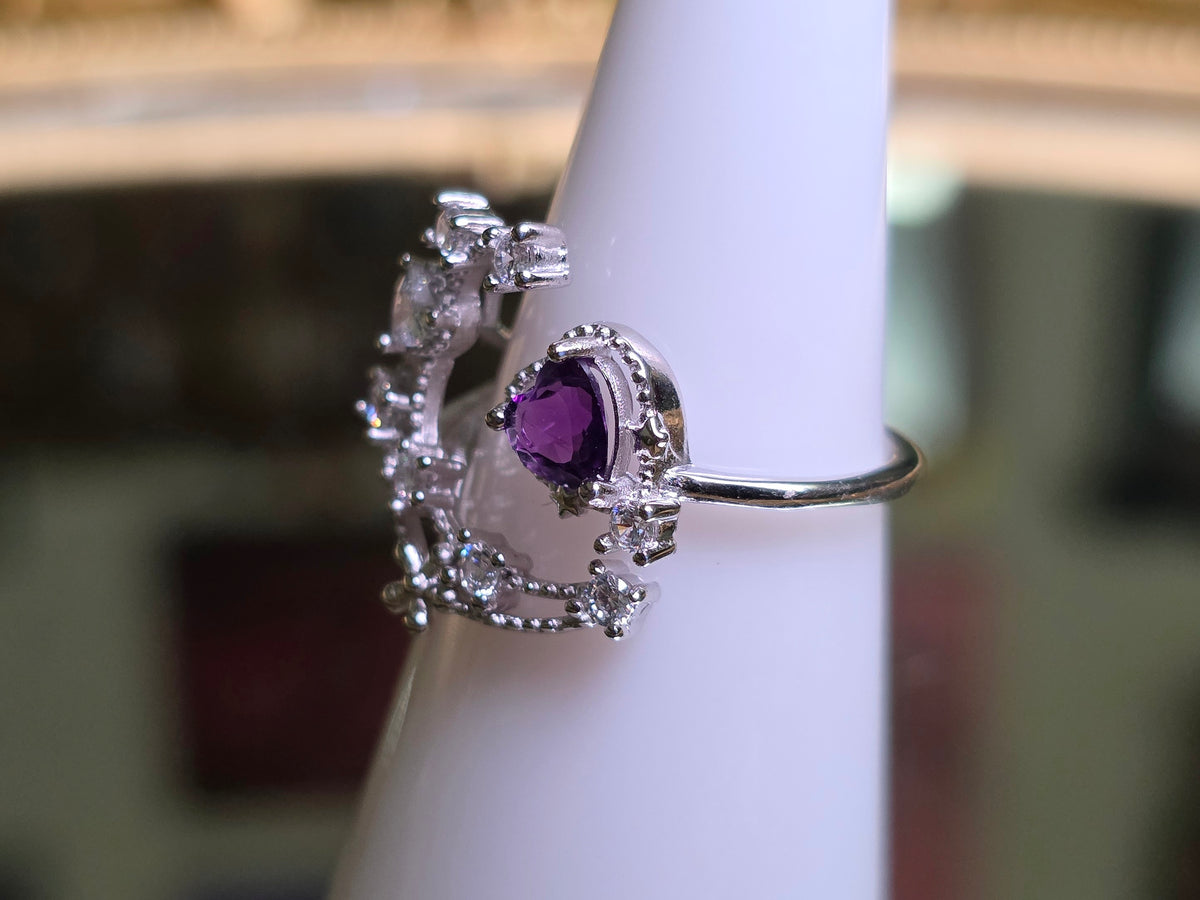 Amethyst Celestial Love Ring