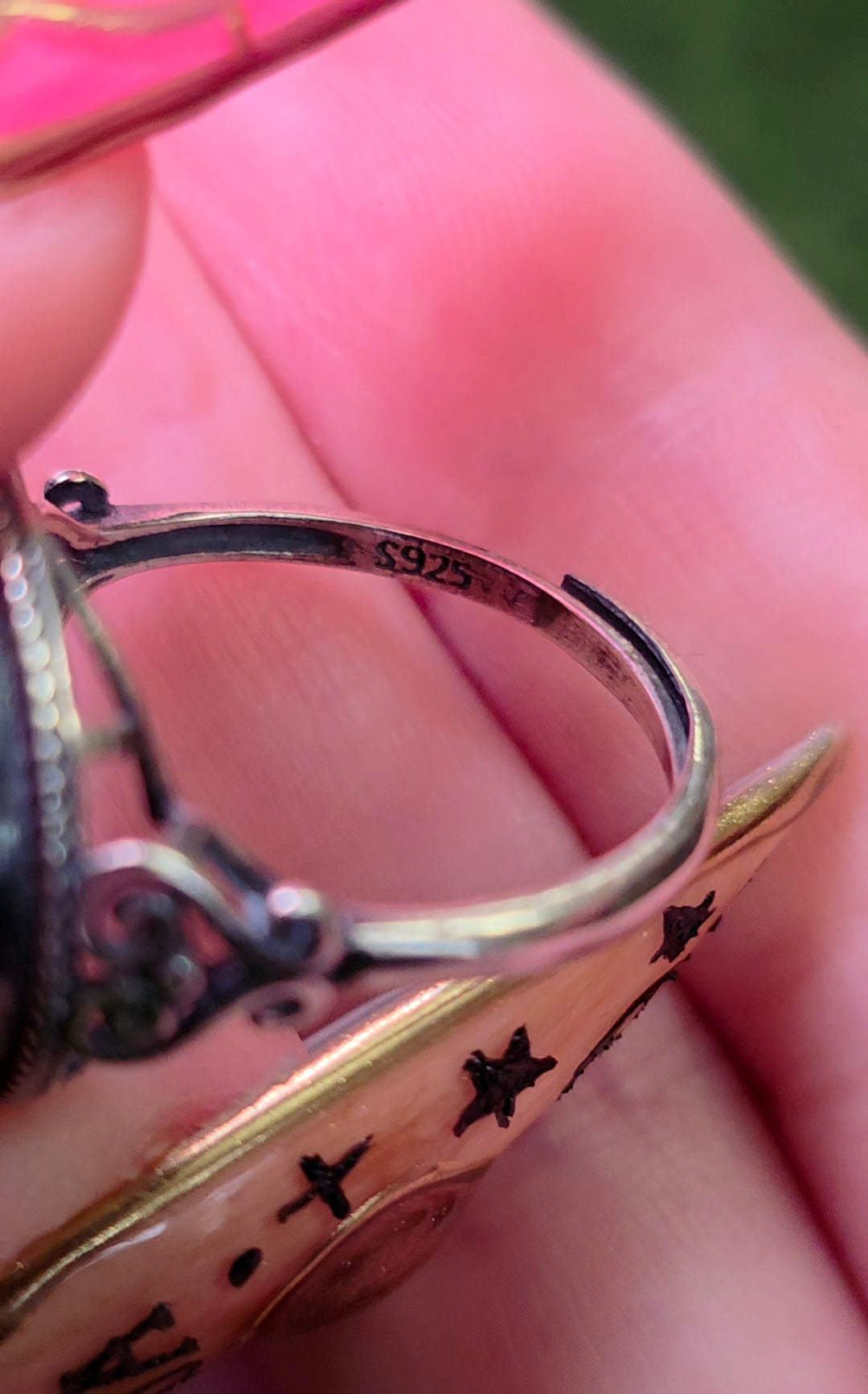 Baltic Amber and Carnelian Ring