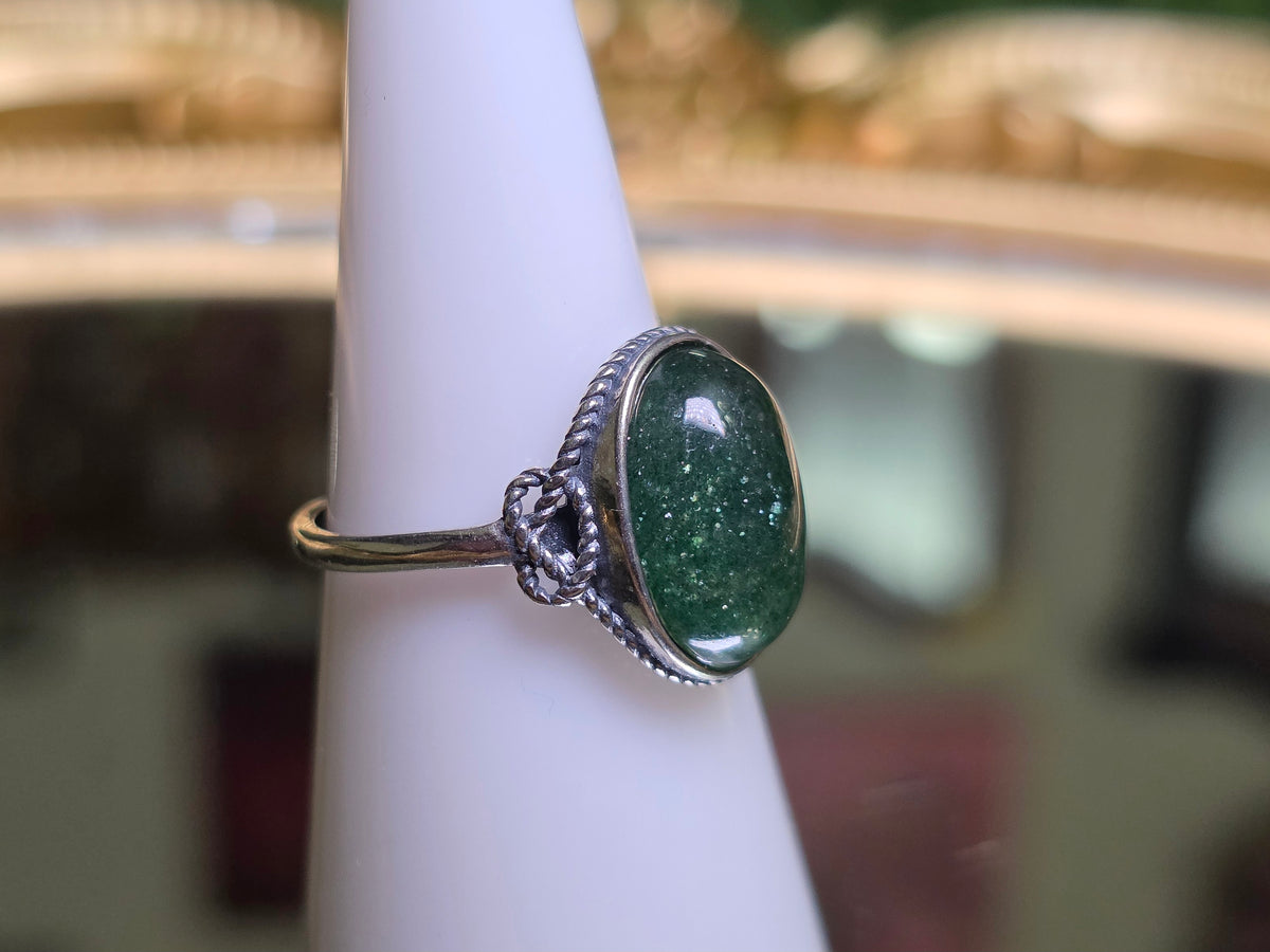 Green Strawberry Quartz Ring B