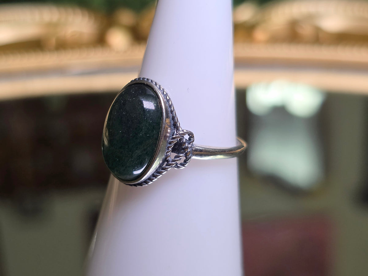 Green Strawberry Quartz Ring B