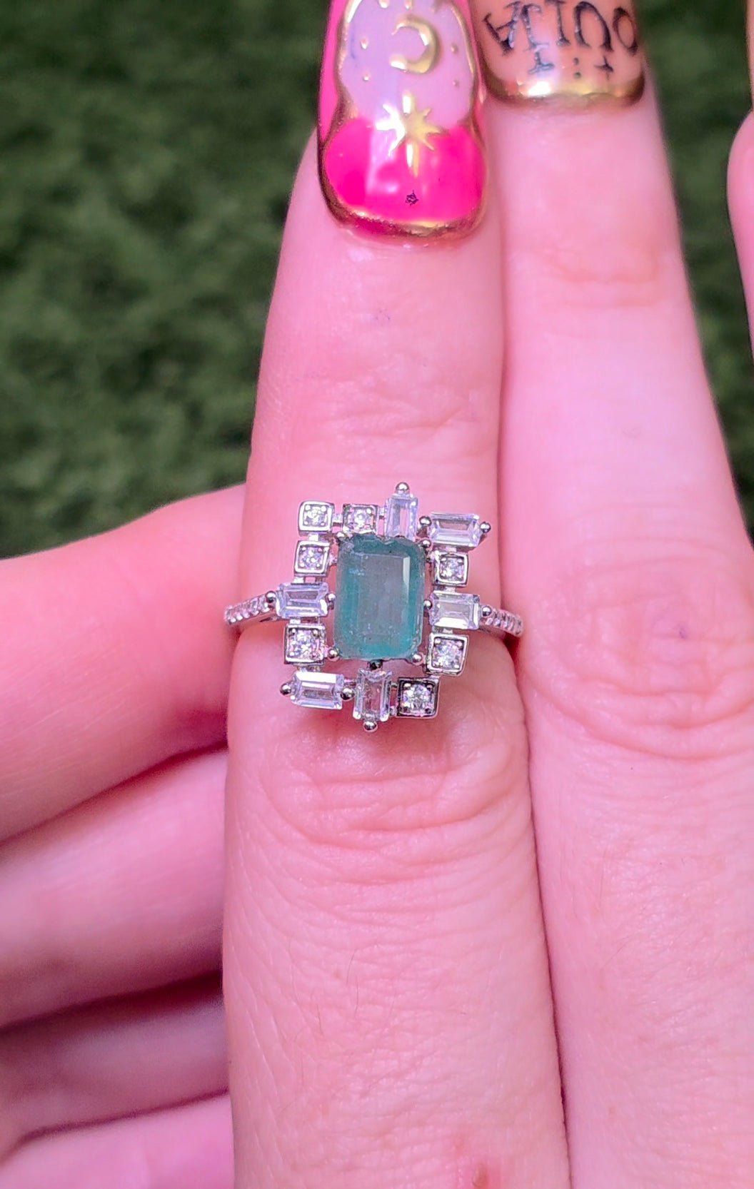 Emerald Frame Ring