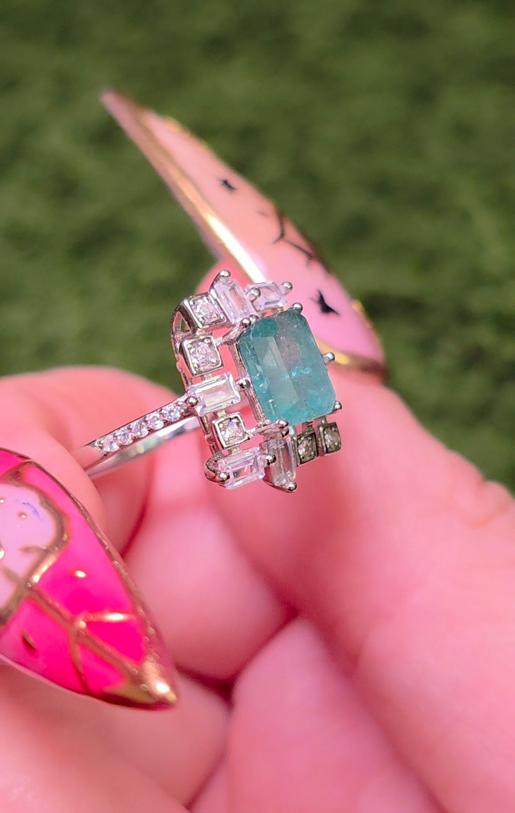 Emerald Frame Ring