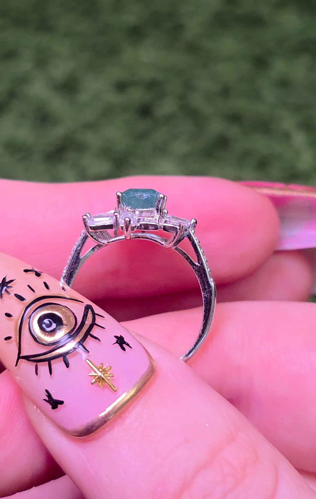 Emerald Frame Ring