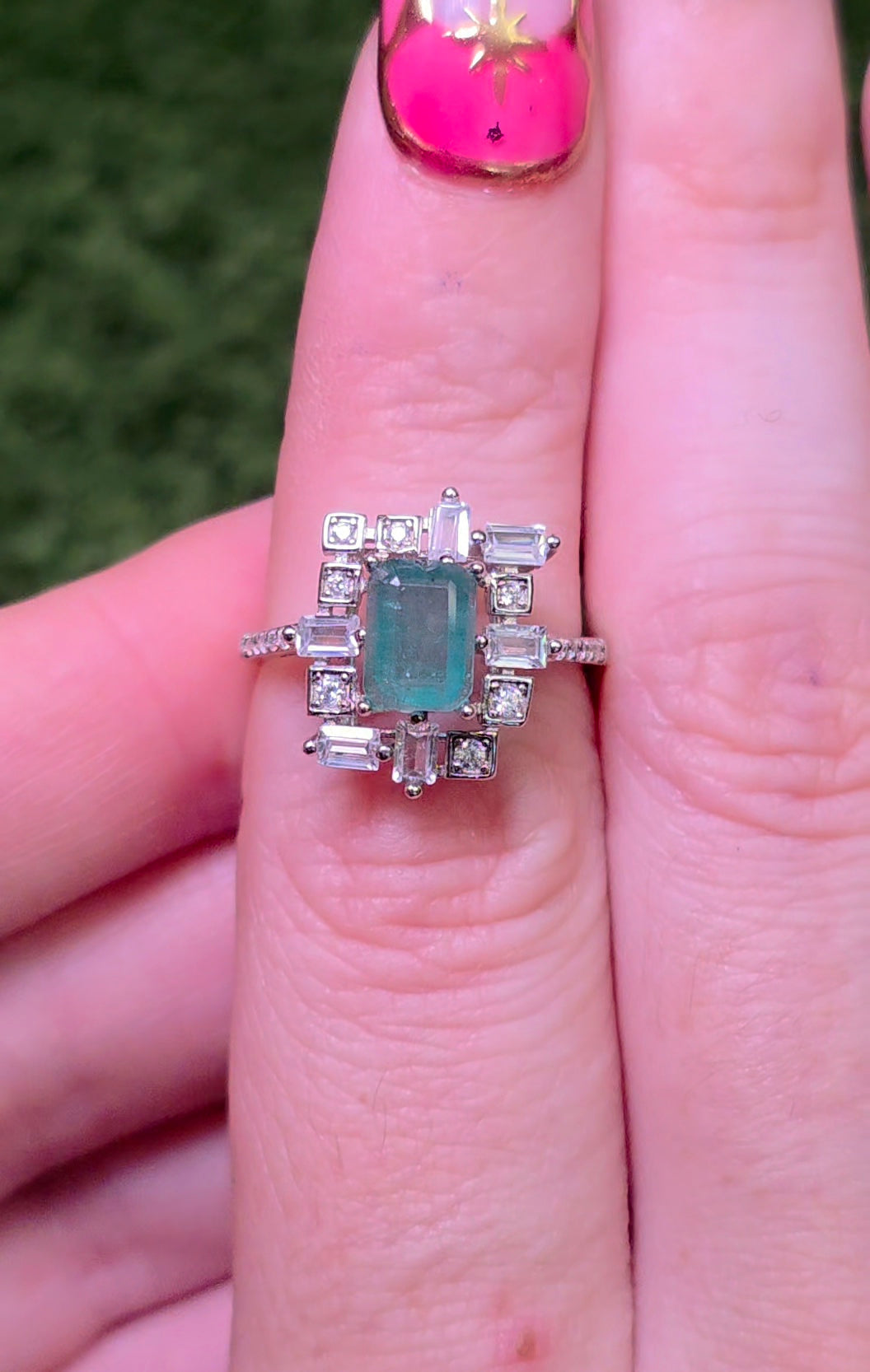 Emerald Frame Ring