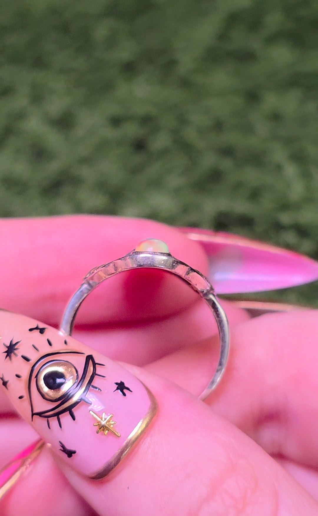 Triple Opal Statement Ring