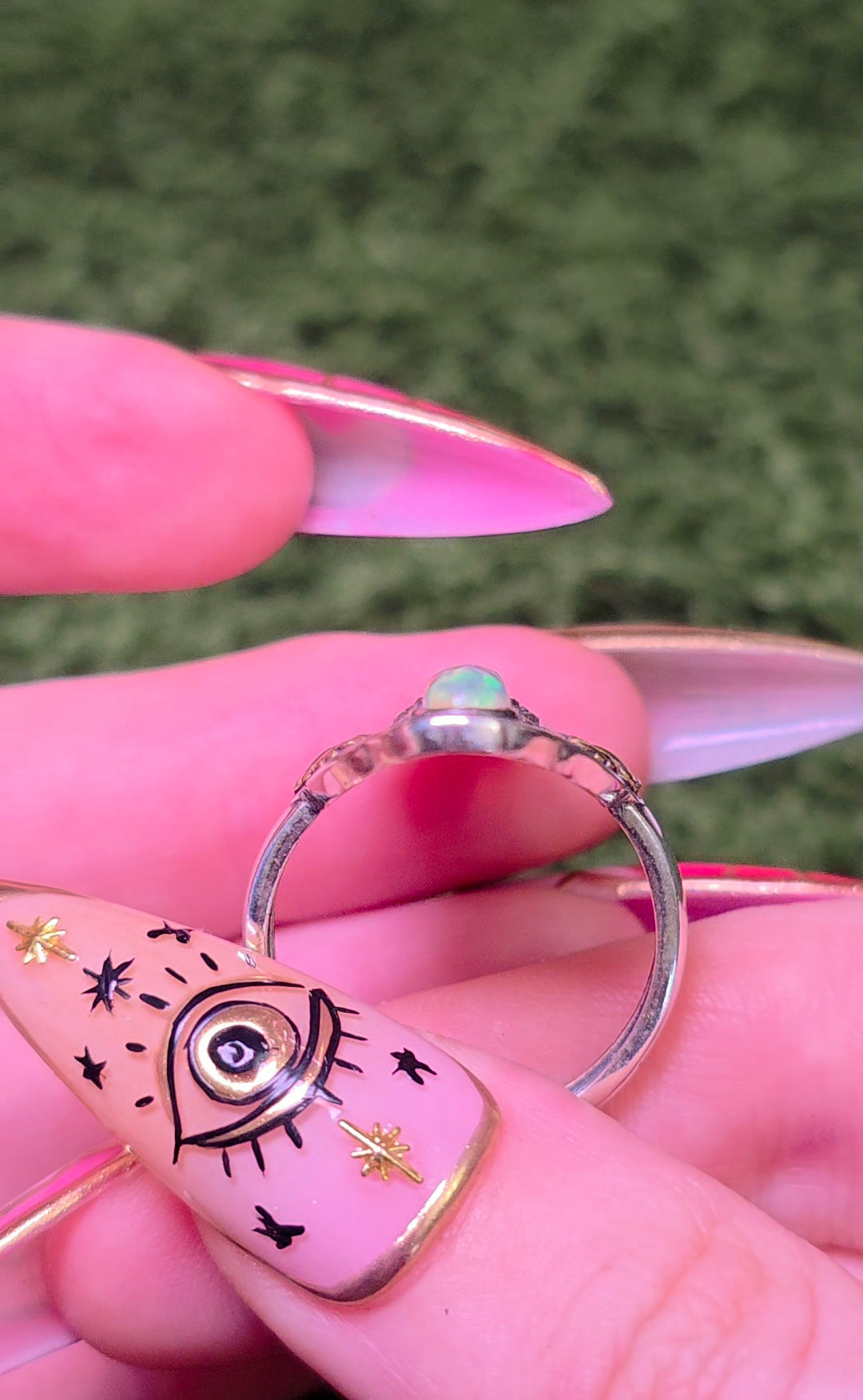 Triple Opal Statement Ring