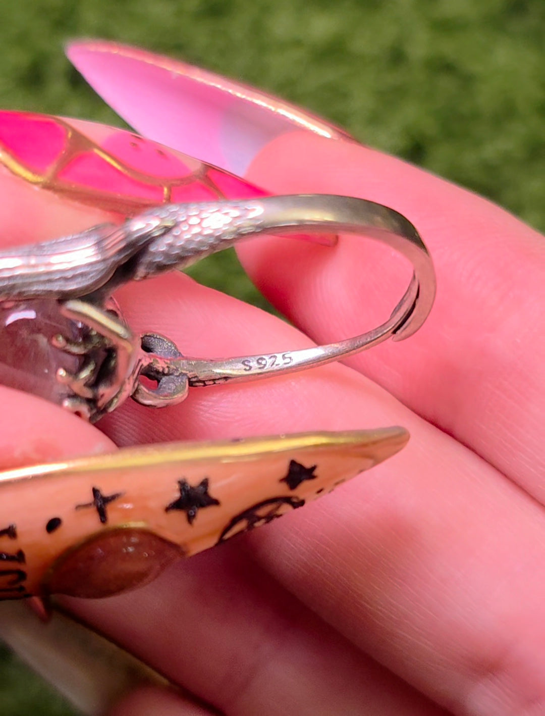 Angel Feather Quartz Mermaid Ring