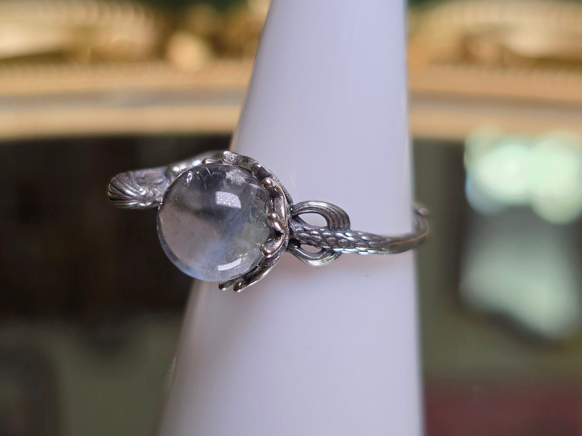 Angel Feather Quartz Mermaid Ring