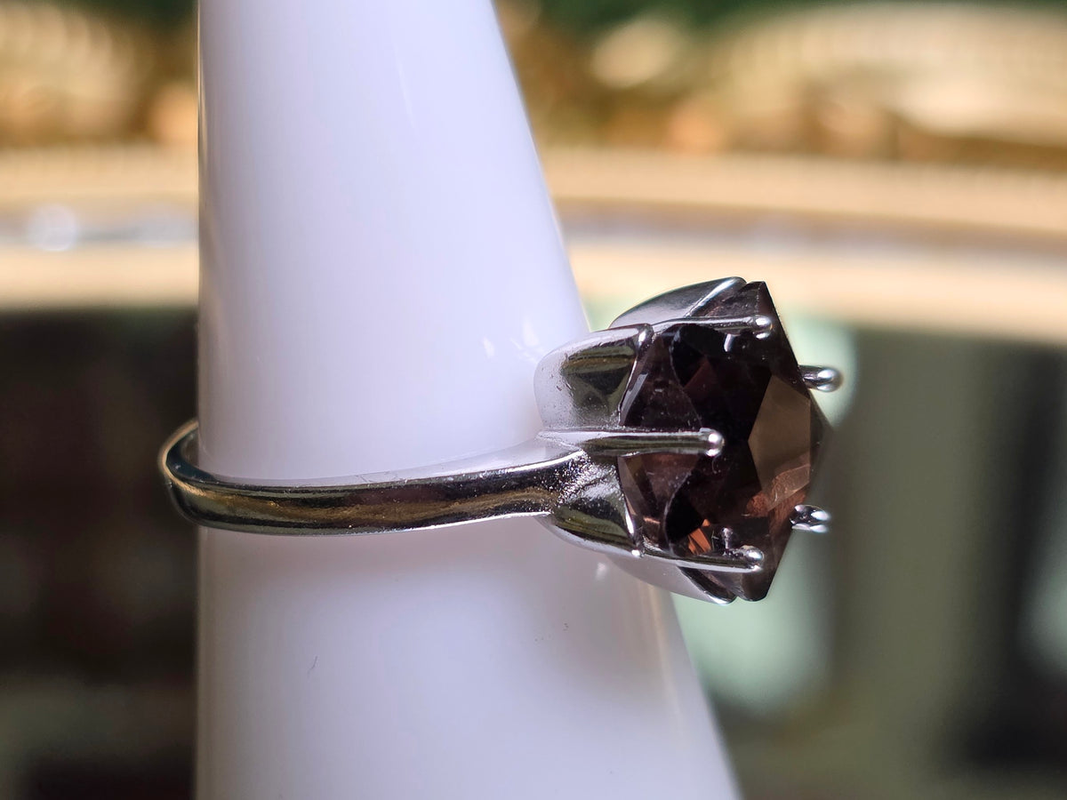 Smokey Quartz Star Ring C