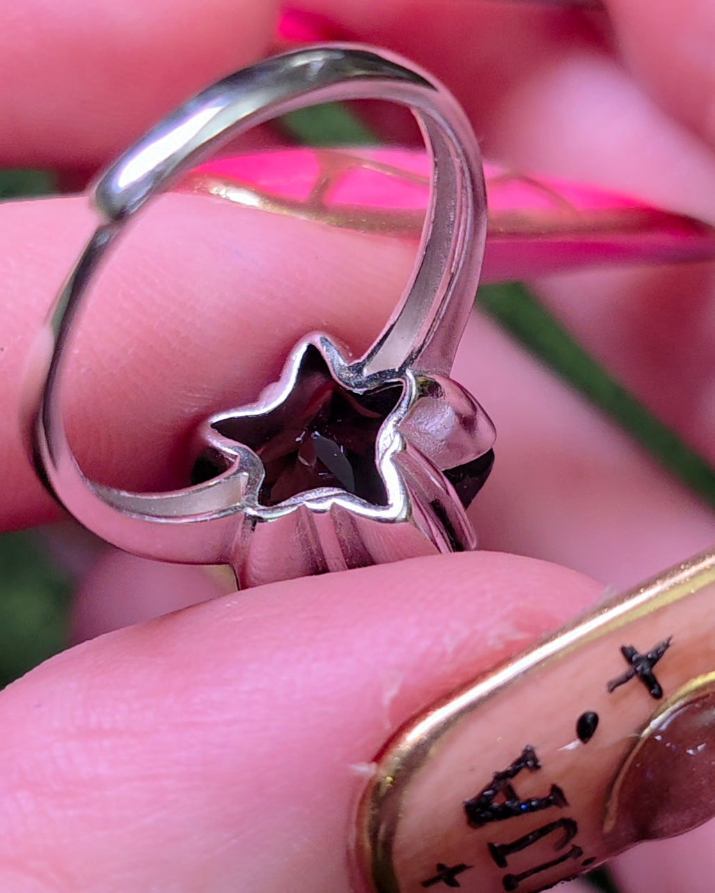 Smokey Quartz Star Ring C