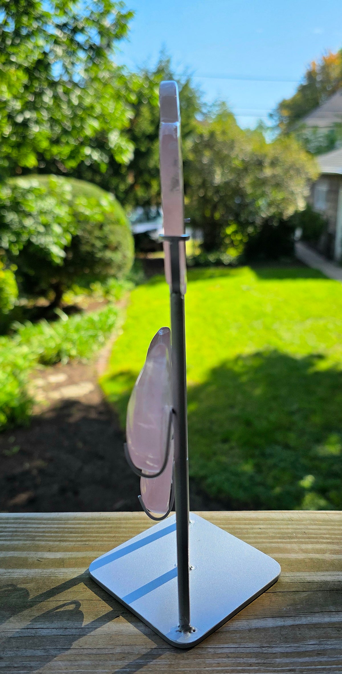 Rose Quartz Rain Cloud on Stand A