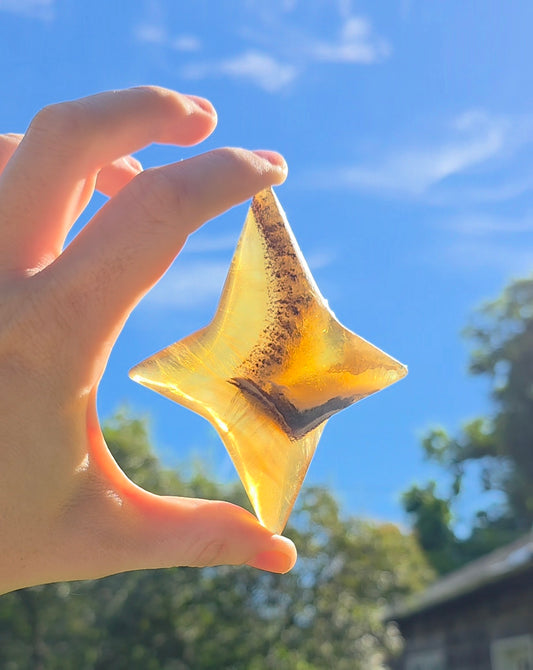 Yellow Fluorite Double Stars
