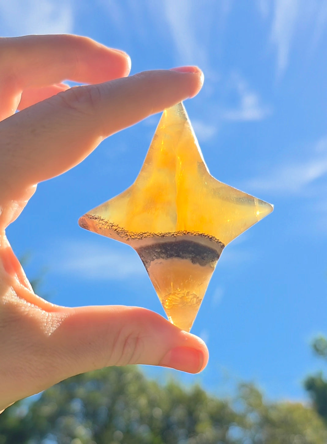 Yellow Fluorite Double Stars