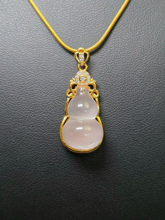 Rose Quartz Gourd Pendant