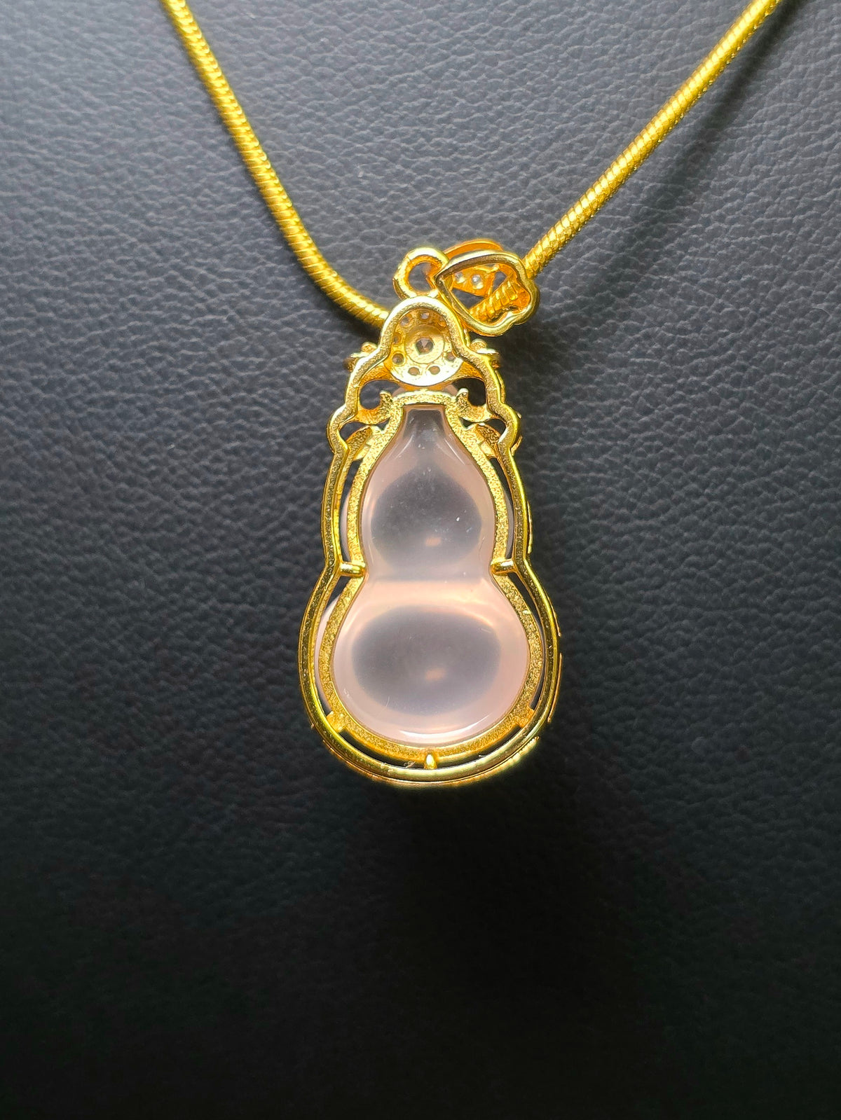 Rose Quartz Gourd Pendant