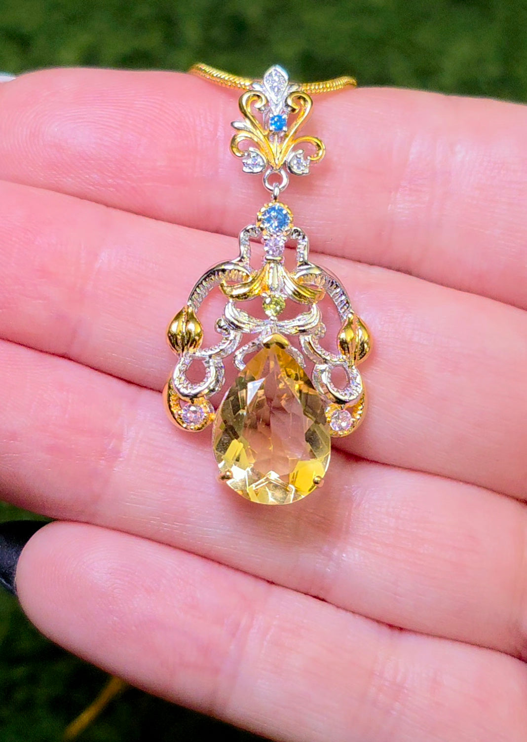 "Citrine" Chandelier Pendant
