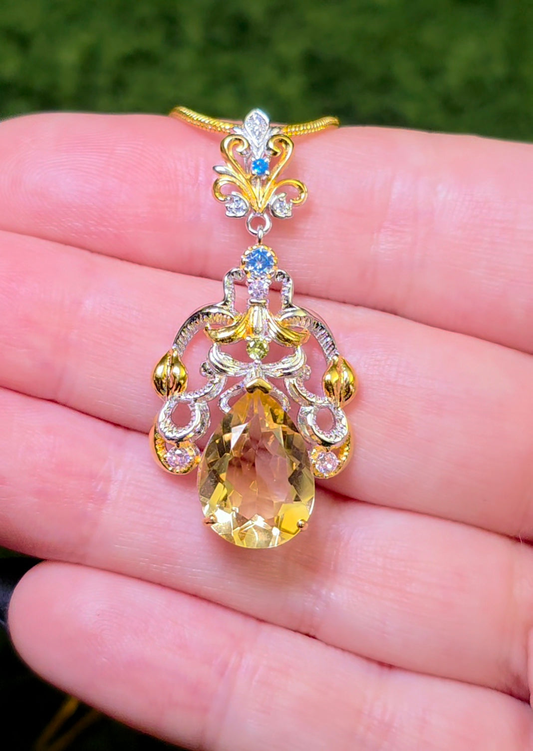 "Citrine" Chandelier Pendant