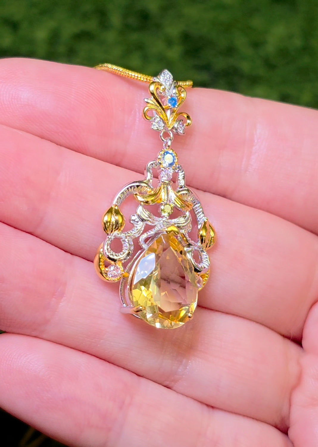 "Citrine" Chandelier Pendant