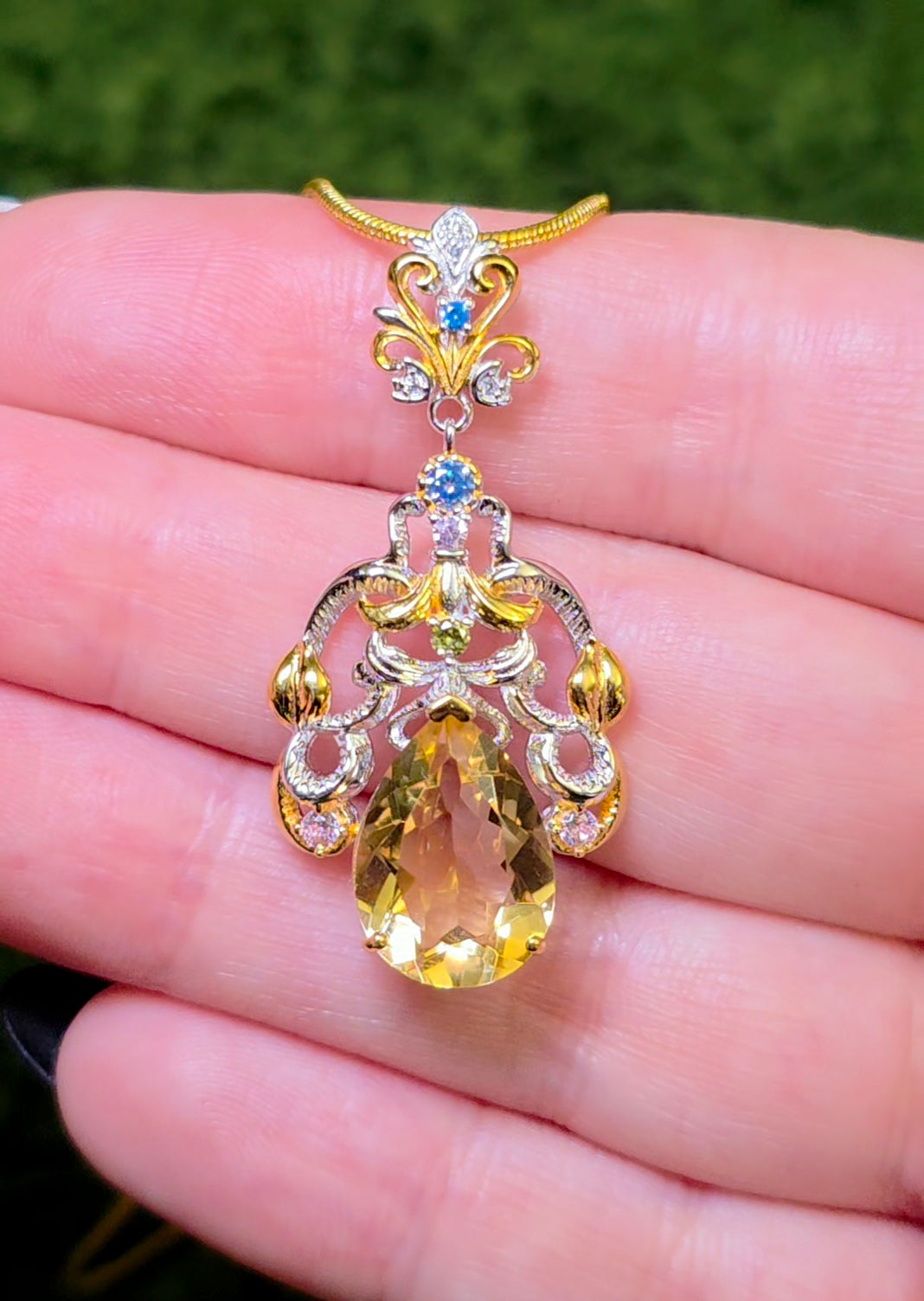 "Citrine" Chandelier Pendant
