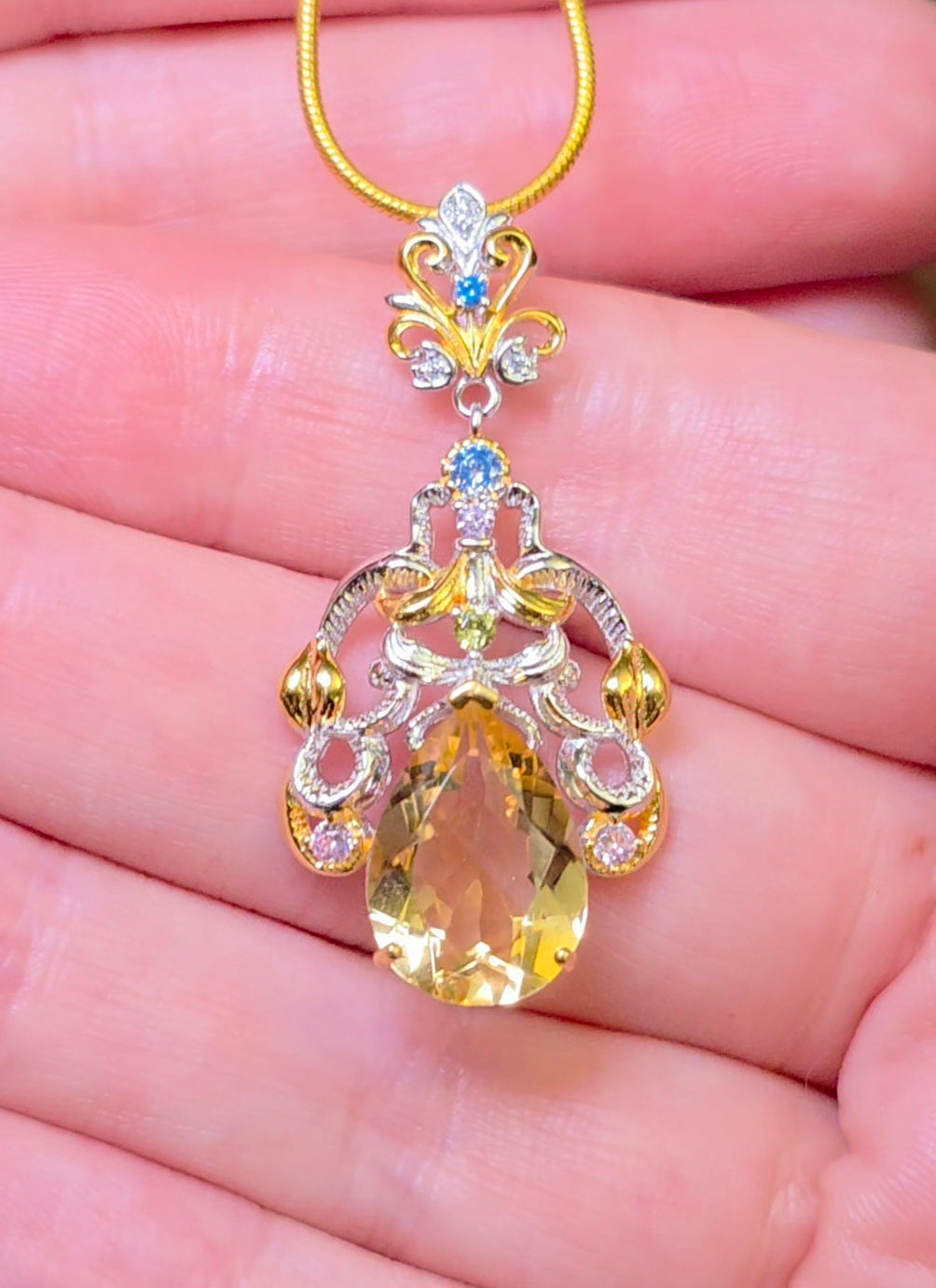 "Citrine" Chandelier Pendant