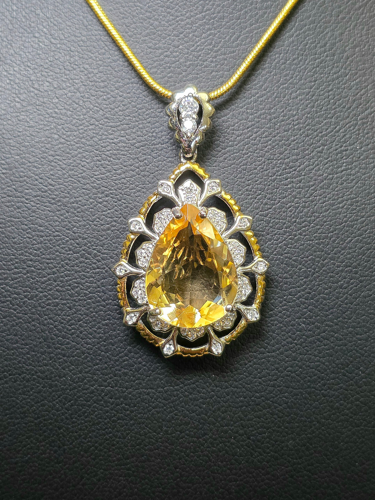 "Citrine" Statement Pendant