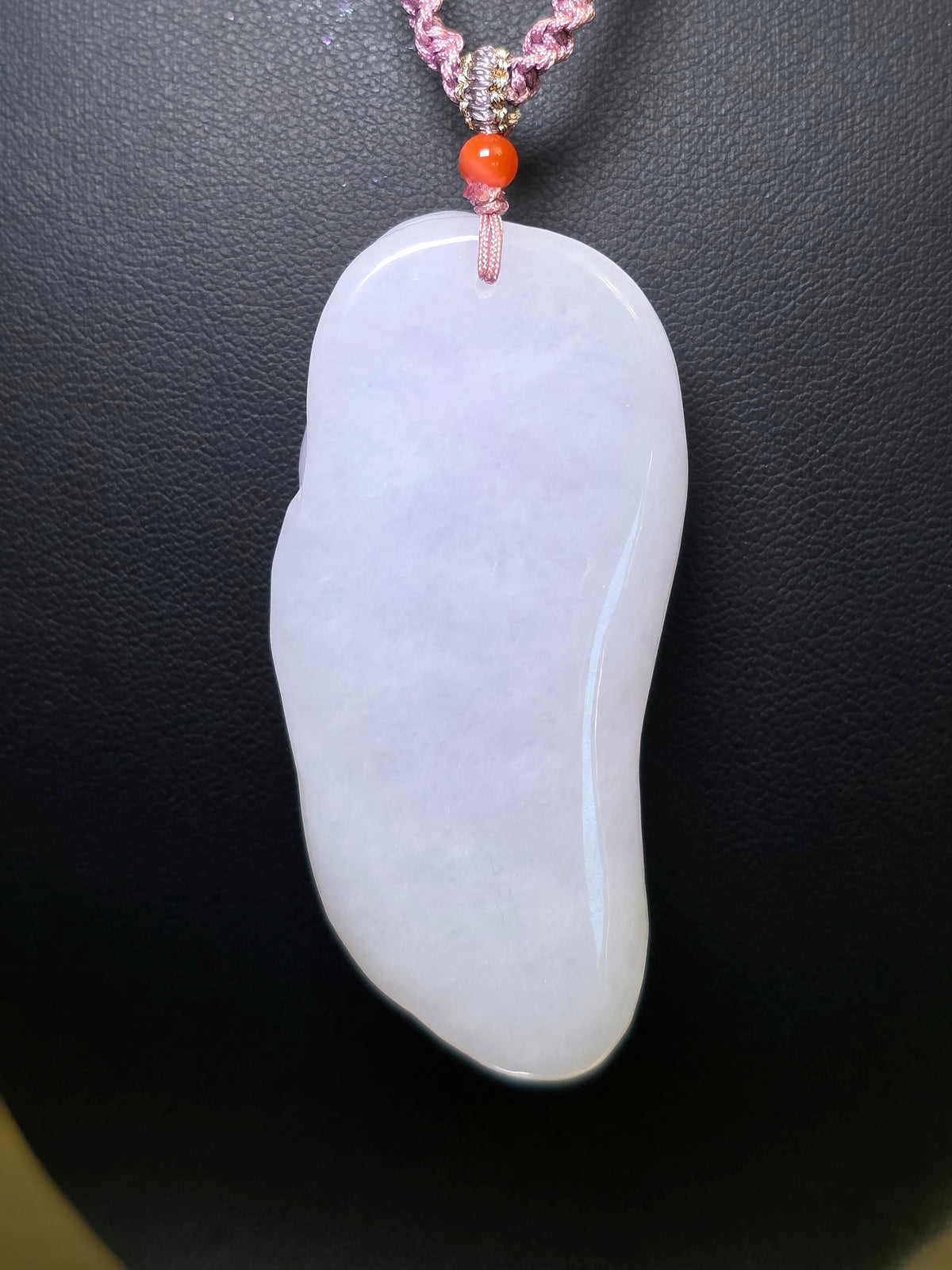 Lounging Buddah Lavender Jadeite Necklace