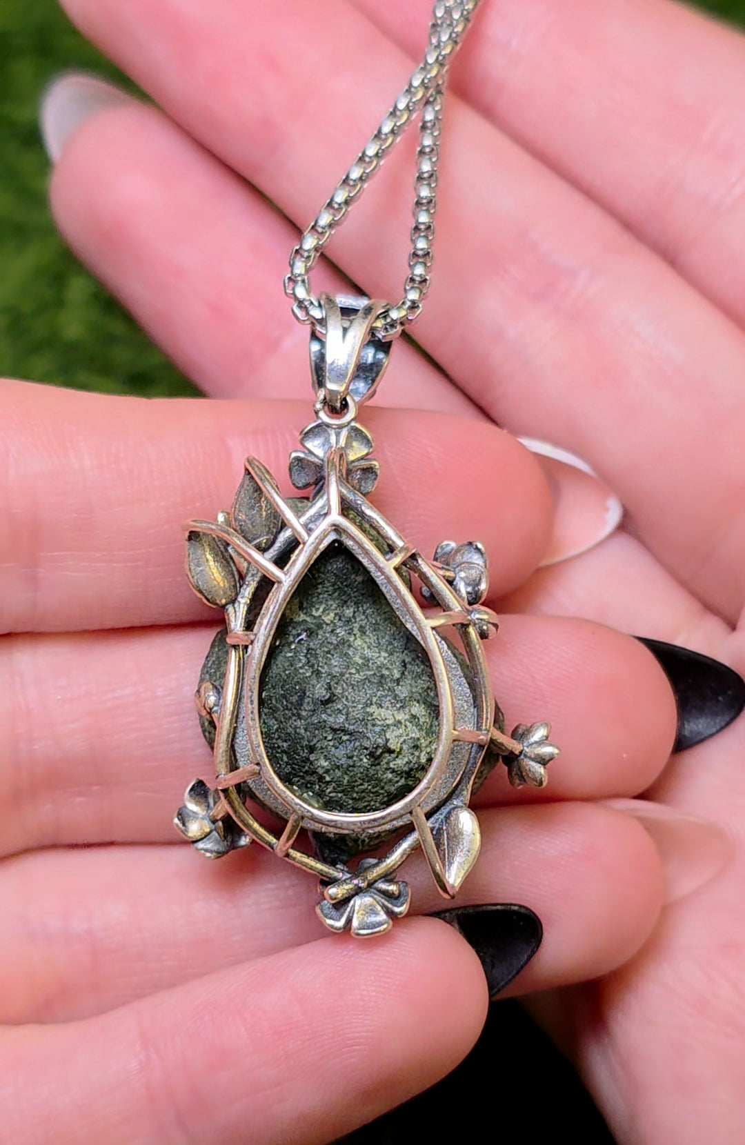 Druzy Geode Garden Pendant B