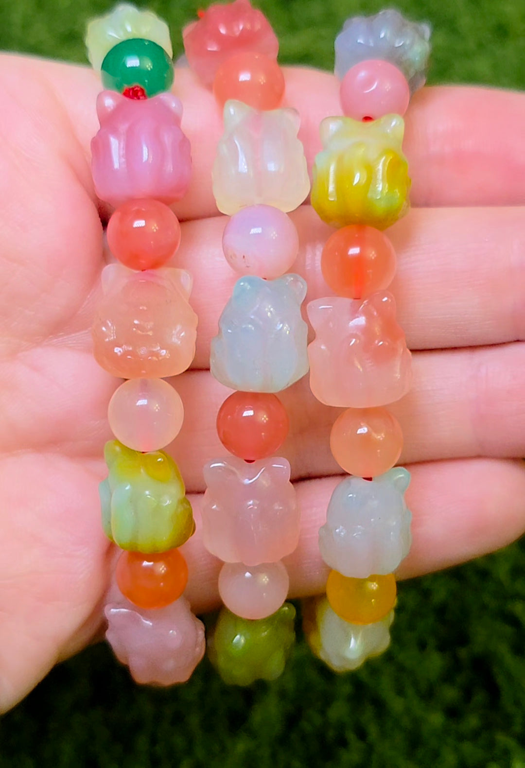 Natural Yanyuan Agate Fox Stretch Bracelet