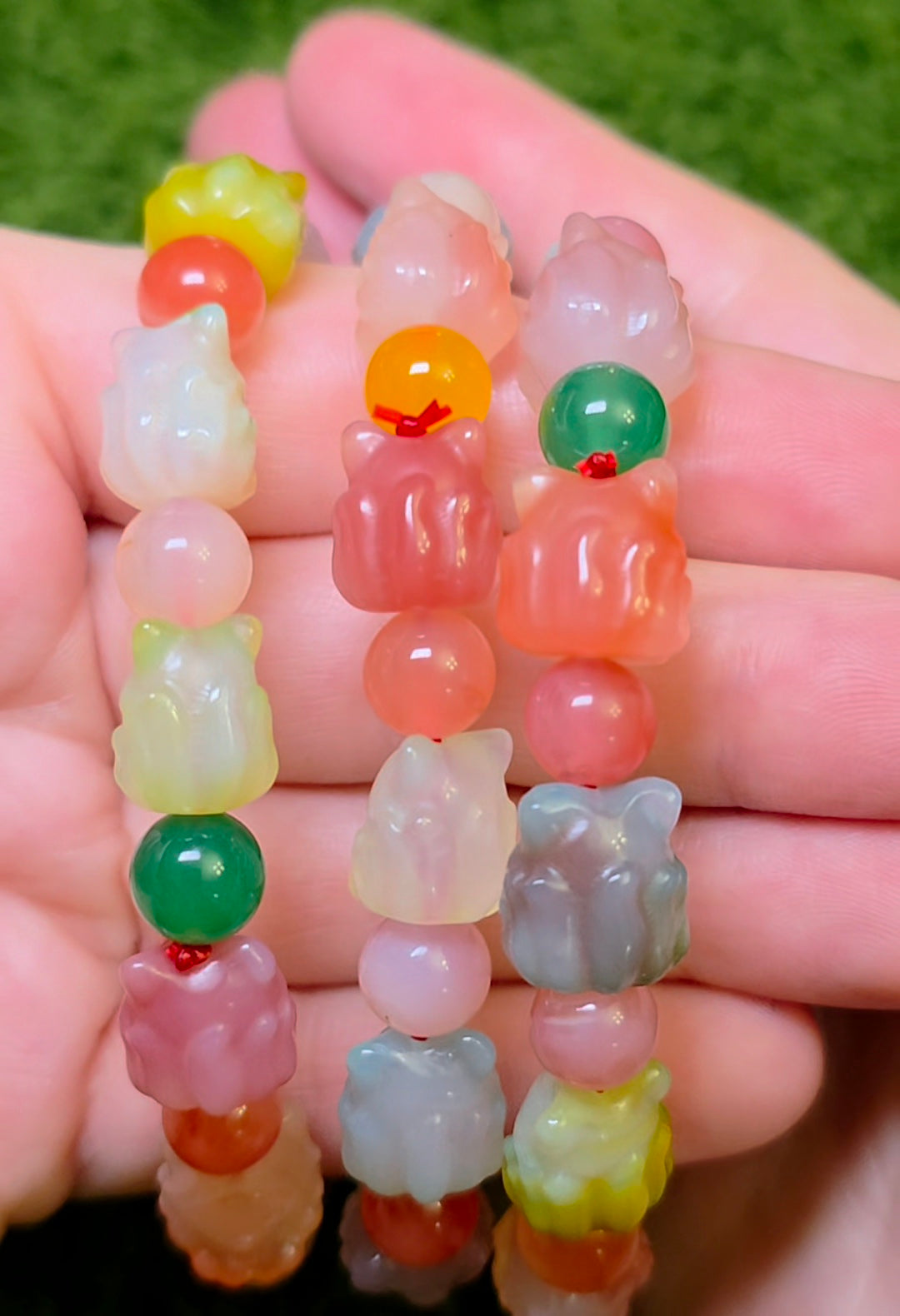 Natural Yanyuan Agate Fox Stretch Bracelet