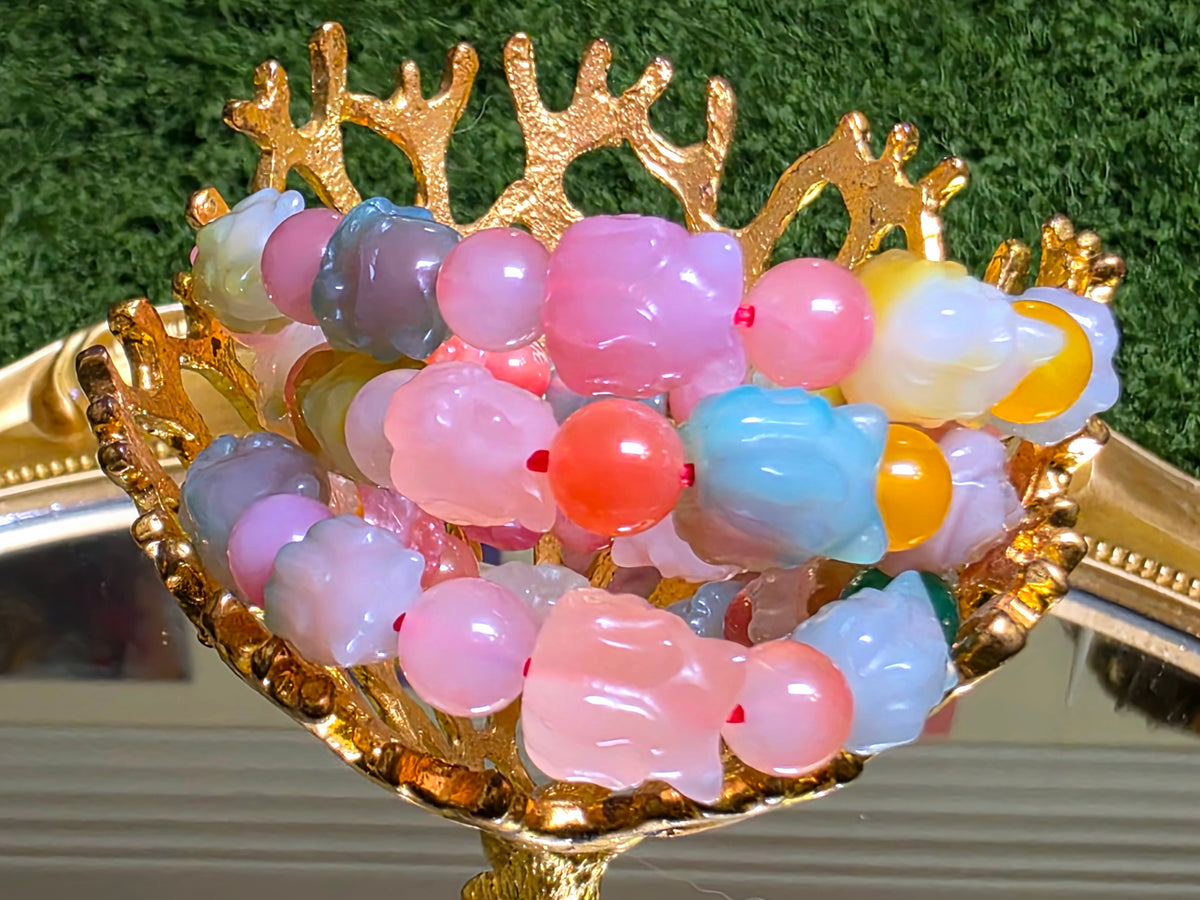 Natural Yanyuan Agate Fox Stretch Bracelet