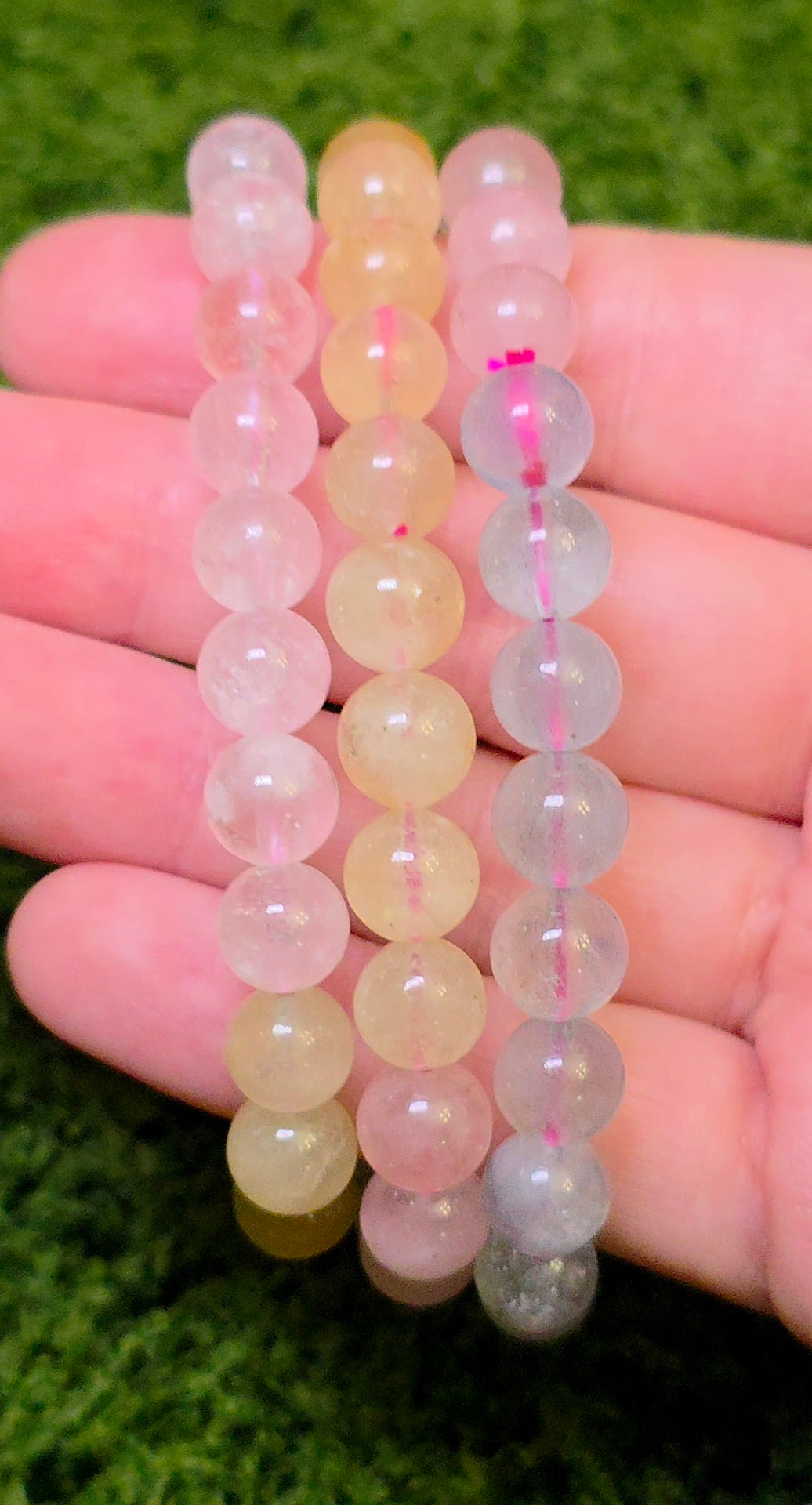 Morganite Stretch Bracelet 8mm