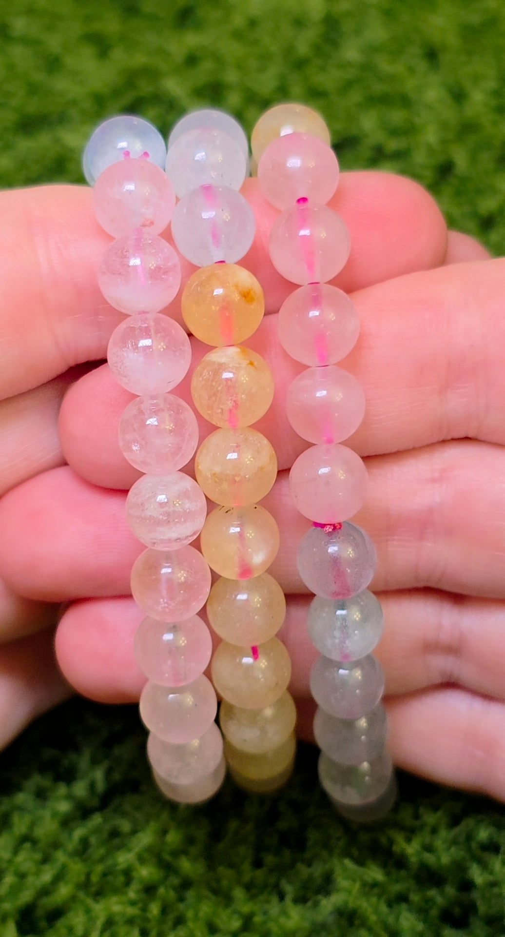 Morganite Stretch Bracelet 8mm