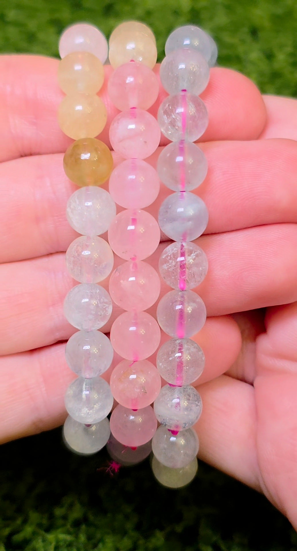 Morganite Stretch Bracelet 8mm