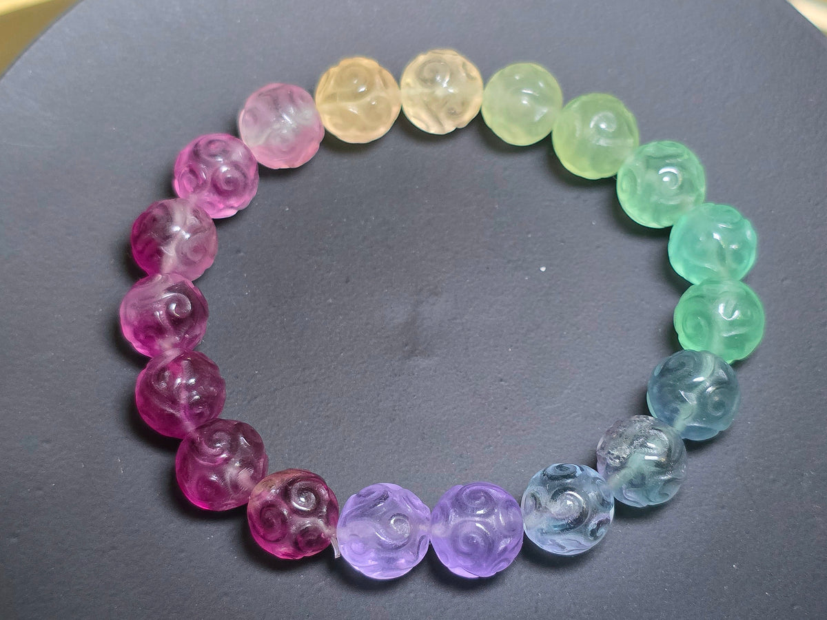 Candy Fluorite Stretch Bracelet 10mm