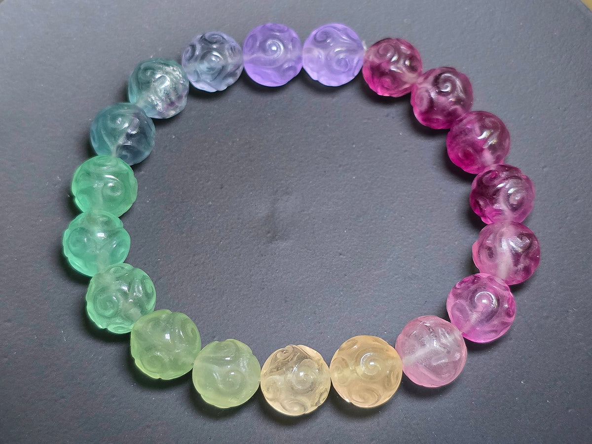 Candy Fluorite Stretch Bracelet 10mm
