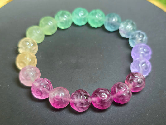 Candy Fluorite Stretch Bracelet 10mm