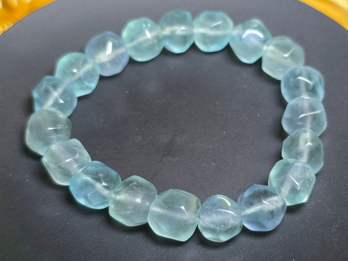 Blue Fluorite Stretch Freeform Bracelet 11mm