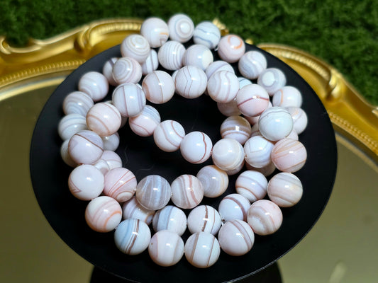 Banded Botswana Agate Bracelet 12mm