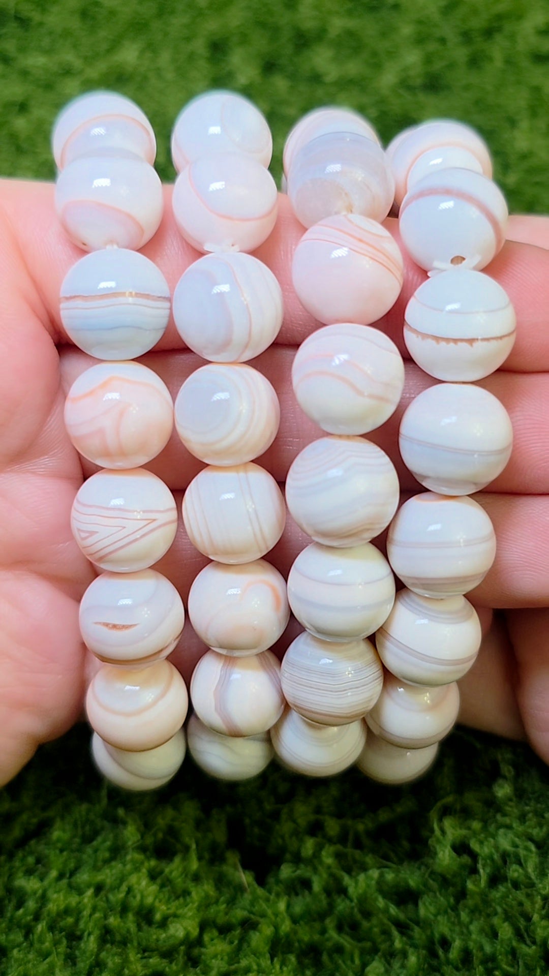 Banded Botswana Agate Bracelet 12mm