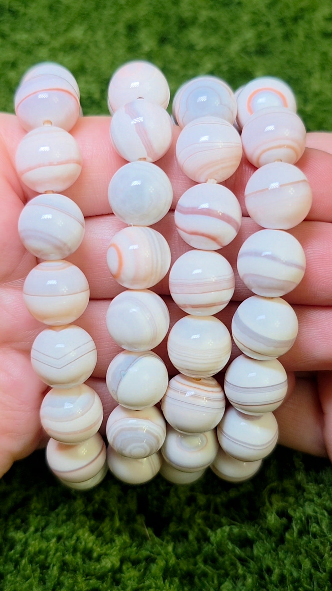 Banded Botswana Agate Bracelet 12mm