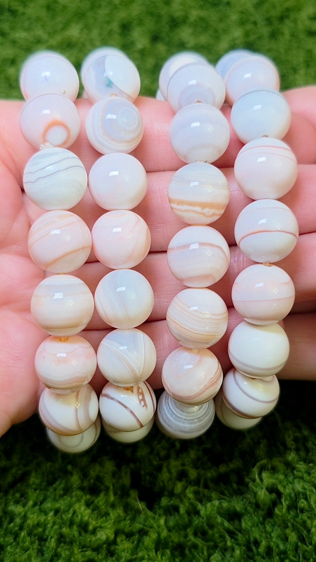 Banded Botswana Agate Bracelet 12mm