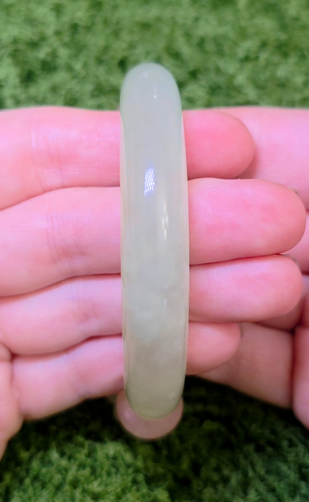 Jade, Prehnite, and Rose Quartz Dragon Bangle Stretch Bracelet A